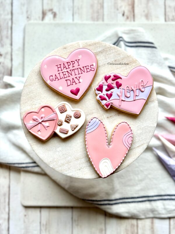 "Valentines or Galentines" cookie set